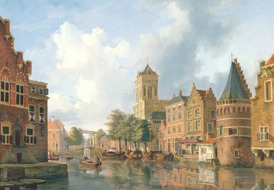 Amsterdam Street Scene by Petrus Beretta